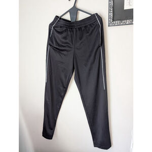 Tek Gear Black Straight Leg Sweatpants S with White Stripe , Mens